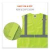 GloWear 8215BA-S Single Size Class 2 Economy Breakaway Mesh Vest, Polyester, X-Small, Lime, Ships in 1-3 Business Days6