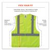 GloWear 8215BA-S Single Size Class 2 Economy Breakaway Mesh Vest, Polyester, X-Small, Lime, Ships in 1-3 Business Days7