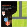 GloWear 8215BA-S Single Size Class 2 Economy Breakaway Mesh Vest, Polyester, Large, Lime, Ships in 1-3 Business Days3