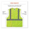 GloWear 8215BA-S Single Size Class 2 Economy Breakaway Mesh Vest, Polyester, Large, Lime, Ships in 1-3 Business Days7