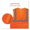 GloWear 8215BA-S Single Size Class 2 Economy Breakaway Mesh Vest, Polyester, Small, Orange, Ships in 1-3 Business Days6