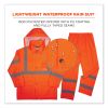 GloWear 8376K Lightweight HV Rain Suit, Medium, Orange, Ships in 1-3 Business Days2