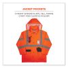 GloWear 8376K Lightweight HV Rain Suit, Medium, Orange, Ships in 1-3 Business Days4