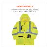 GloWear 8376K Lightweight HV Rain Suit, Medium, Lime, Ships in 1-3 Business Days4