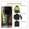 GloWear 8381 Class 3 Hi-Vis 4-in-1 Quilted Bomber Jacket, Lime, Medium, Ships in 1-3 Business Days4