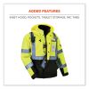 GloWear 8381 Class 3 Hi-Vis 4-in-1 Quilted Bomber Jacket, Lime, Medium, Ships in 1-3 Business Days7