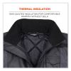 GloWear 8377EV Non-Certified Hi-Vis Quilted Bomber Jacket, Black, Small, Ships in 1-3 Business Days4