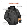 GloWear 8377EV Non-Certified Hi-Vis Quilted Bomber Jacket, Black, Small, Ships in 1-3 Business Days5