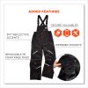 N-Ferno 6471 Thermal Bibs with 500D Nylon Shell, Medium, Black, Ships in 1-3 Business Days7
