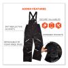 N-Ferno 6471 Thermal Bibs with 500D Nylon Shell, Large, Black, Ships in 1-3 Business Days7