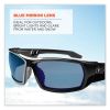 Skullerz Odin Safety Glasses, Black Nylon Impact Frame, Blue Mirror Polycarbonate Lens, Ships in 1-3 Business Days4