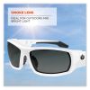 Skullerz Odin Safety Glasses, White Nylon Impact Frame, Smoke Polycarbonate Lens, Ships in 1-3 Business Days8