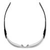 Skullerz Saga Frameless Safety Glasses, Black Nylon Impact Frame, Anti-Fog Clear Polycarb Lens, Ships in 1-3 Business Days3