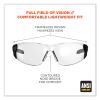 Skullerz Saga Frameless Safety Glasses, Black Nylon Impact Frame, Anti-Fog Clear Polycarb Lens, Ships in 1-3 Business Days5
