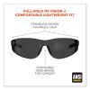 Skullerz Saga Frameless Safety Glasses, Black Nylon Impact Frame, Anti-Fog Smoke Polycarb Lens, Ships in 1-3 Business Days2