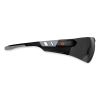 Skullerz Saga Frameless Safety Glasses, Black Nylon Impact Frame, Anti-Fog Smoke Polycarb Lens, Ships in 1-3 Business Days6