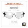 Skullerz Saga Frameless Safety Glasses, Black Nylon Impact Frame, Indoor/Outdoor Polycarb Lens, Ships in 1-3 Business Days6