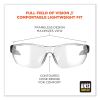 Skullerz Vali Frameless Safety Glasses, Black Nylon Impact Frame, Anti-Fog Clear Polycarb Lens, Ships in 1-3 Business Days5