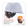 Skullerz 8971LED Class E Hard Hat Full Brim with LED Light, White, Ships in 1-3 Business Days5
