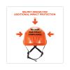 Skullerz 8975 Class C Safety Helmet, 6-Point Ratchet Suspension, Orange, Ships in 1-3 Business Days3