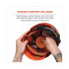 Skullerz 8975LED Class C Safety Helmet w/8981 Universal LED Headlamp, 6-Pt Ratchet Susp, Orange, Ships in 1-3 Business Days4