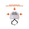 Skullerz 8974V Class E Safety Helmet w/8991 Visor Kit, Clear Lens, 6-Pt Ratchet Suspension, White, Ships in 1-3 Business Days2