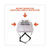 Skullerz 8975V Class C Safety Helmet w/8991 Visor Kit, Clear Lens, 6-Pt Ratchet Suspension, White, Ships in 1-3 Business Days2