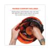 Skullerz 8975V Class C Safety Helmet w/8991 Visor Kit, Clear Lens, 6-Pt Ratchet Suspension, Orange,Ships in 1-3 Business Days6