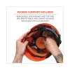 Skullerz 8975V Class C Safety Helmet w/8991 Visor Kit, Smoke Lens, 6-Pt Ratchet Suspension, Orange,Ships in 1-3 Business Days10