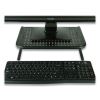 Metal Monitor Stand Riser for Computer, 14.88" x 11.33" x 4.21", Black, Supports 44 lbs4