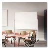 Reversible Magnetic Hygienic Porcelain Whiteboard, Satin Aluminum Frame/Stand, 48 x 36, White Surface, Ships in 7-10 Bus Days4