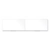 Magnetic Porcelain Whiteboard with Satin Aluminum Frame, 193 x 48.5, White Surface, Ships in 7-10 Business Days2