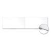 Magnetic Porcelain Whiteboard with Satin Aluminum Frame, 193 x 48.5, White Surface, Ships in 7-10 Business Days4