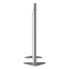 Floor Partition with Aluminum Frame, 48.06 x 2.04 x 53.86, White, Ships in 7-10 Business Days4