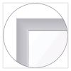 Floor Partition with Aluminum Frame, 48.06 x 2.04 x 71.86, White, Ships in 7-10 Business Days3