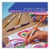 Flair Felt Tip Porous Point Pen, Stick, Bold 1.2 mm, Assorted Ink Colors, White Pearl Barrel, 6/Pack5