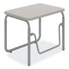 AlphaBetter 2.0 Height-Adjust Student Desk w/Pendulum Bar, 27.75 x 19.75 x 22 to 30, Pebble Gray, Ships in 1-3 Business Days2