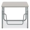 AlphaBetter 2.0 Height-Adjust Student Desk w/Pendulum Bar, 27.75 x 19.75 x 22 to 30, Pebble Gray, Ships in 1-3 Business Days3