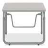 AlphaBetter 2.0 Height-Adjust Student Desk w/Pendulum Bar, 27.75 x 19.75 x 22 to 30, Pebble Gray, Ships in 1-3 Business Days4