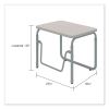 AlphaBetter 2.0 Height-Adjust Student Desk w/Pendulum Bar, 27.75 x 19.75 x 22 to 30, Pebble Gray, Ships in 1-3 Business Days10