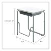 AlphaBetter 2.0 Height-Adjust Student Desk with Pendulum Bar, 27.75 x 19.75 x 22 to 30, Dry Erase, Ships in 1-3 Business Days2