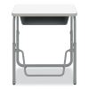 AlphaBetter 2.0 Height-Adjust Student Desk with Pendulum Bar, 27.75 x 19.75 x 22 to 30, Dry Erase, Ships in 1-3 Business Days5