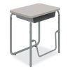 AlphaBetter 2.0 Height-Adjust Student Desk w/Pendulum Bar, 27.75 x 19.75 x 29 to 43, Pebble Gray, Ships in 1-3 Business Days3