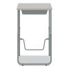AlphaBetter 2.0 Height-Adjust Student Desk w/Pendulum Bar, 27.75 x 19.75 x 29 to 43, Pebble Gray, Ships in 1-3 Business Days6