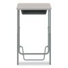 AlphaBetter 2.0 Height-Adjust Student Desk w/Pendulum Bar, 27.75 x 19.75 x 29 to 43, Pebble Gray, Ships in 1-3 Business Days7