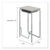 AlphaBetter 2.0 Height-Adjust Student Desk w/Pendulum Bar, 27.75 x 19.75 x 29 to 43, Pebble Gray, Ships in 1-3 Business Days9
