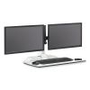 Soar Electric Desktop Sit/Stand Dual Monitor Arm, For 27" Monitors, White, Supports 10 lbs, Ships in 1-3 Business Days7