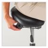 Twixt Extended-Height Saddle Seat Stool, Backless, Supports 300lb, 22.9" to 32.7" High Black Seat, Ships in 1-3 Business Days4