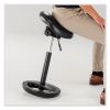 Twixt Extended-Height Saddle Seat Stool, Backless, Supports 300lb, 22.9" to 32.7" High Black Seat, Ships in 1-3 Business Days6