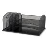 Onyx Desk Organizer w/Three Horizontal and Three Upright Sections,Letter Size,19.25x11.5x8.25,Blue,Ships in 1-3 Business Days3